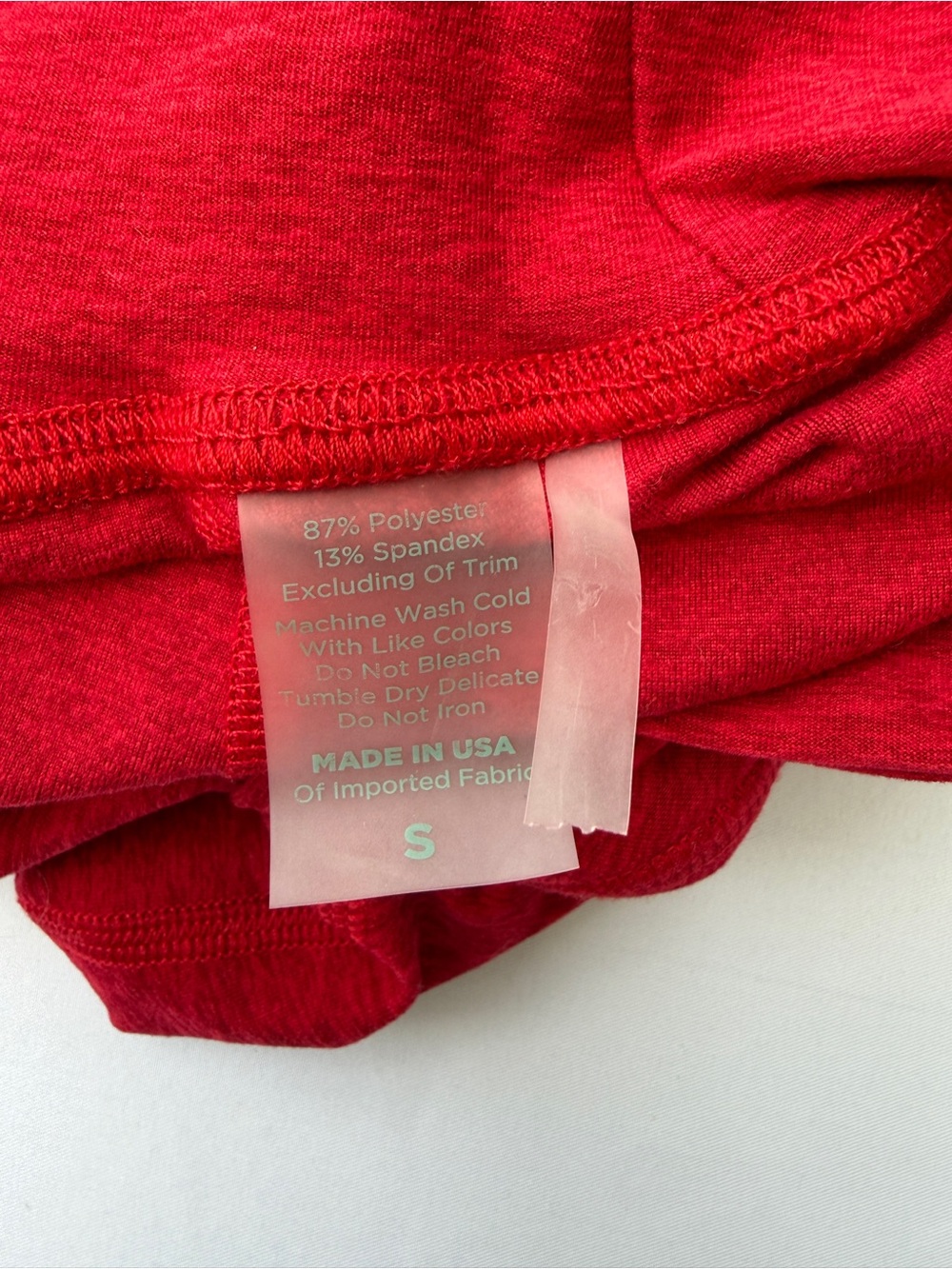 Bombshell Sportswear Tiny Waist Shorts Sunset Red - Picture 5 of 5